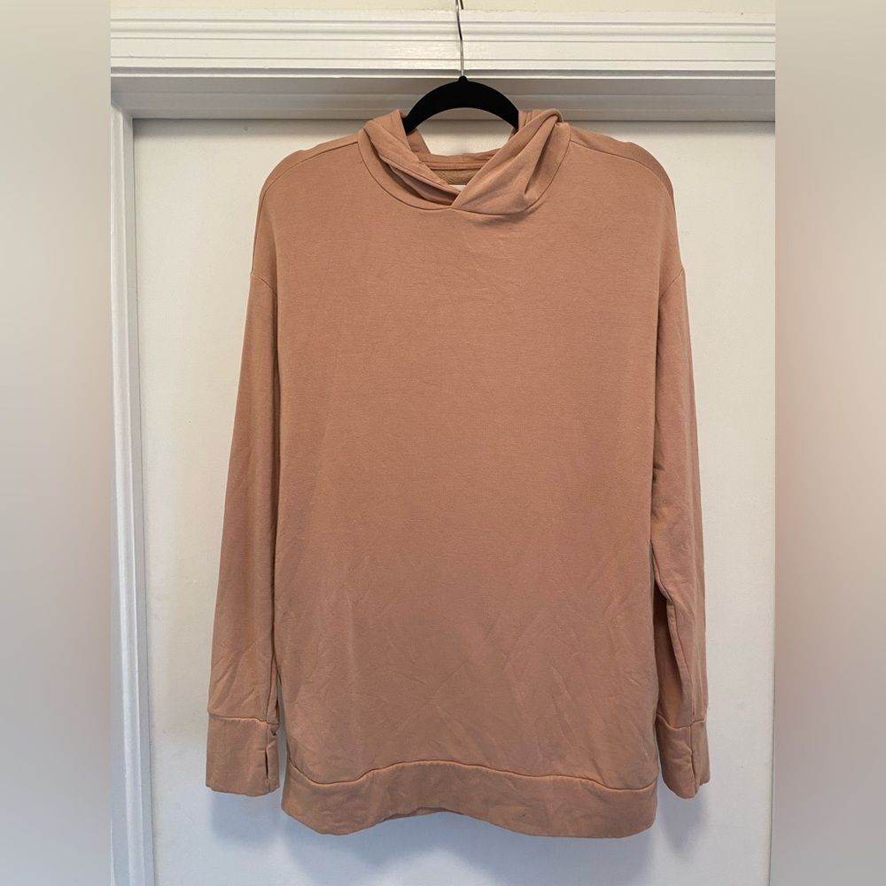 Aerie Offline Oversized Hoodie size XS brown natural Athleisure Buttery Soft